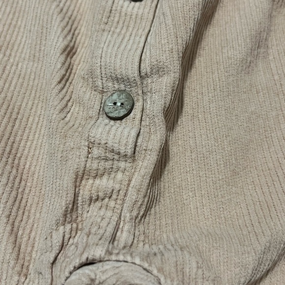 Play Up Organic Cotton Overalls 12 Months Corduroy Peach Snap - Picture 7 of 9